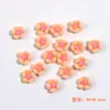 Accesorios de flor de cinco pétalos carnosos tridimensionales joyería para uñas de resina venta al por mayor flores de color claro materiales para accesorios de bricolaje