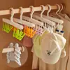 Estante Plegable para Secar Ropa de Viaje Ropa Interior Calcetines Sombreros Perchero Multiclip Estante para Secado al Sol Estante Plegable Portátil para Secar Ropa