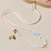 Cuerda Ondulada Estilo Delgado de 2 mm Adornos Tejidos a Mano Cadena para Clavícula Ajustable de Jade Cuerda para Colgar en el Cuello Venta al por Mayor