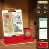 Índice para Archivador de Hojas Sueltas Soporte de Madera Portabolígrafos Calendario de Escritorio 2027 Logo Personalizado Adorno de Negocios Calendario Personalizado Publicidad Corporativa