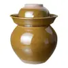 Frasco para encurtidos estilo coreano, cerámica para el hogar, frasco para verduras encurtidas estilo Sichuan, disponible en varios tamaños, cerámico, tradicional, de paredes gruesas y hermético, para almacenar verduras encurtidas