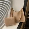 Bolso de mujer de moda transfronteriza con textura que combina con todo, bolso retro con cadena de color sólido, bolso de mujer, nuevo bolso de hombro con cadena debajo del brazo de primavera
