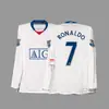 Jersey Retro Manga Larga Uniforme de Fútbol Beckham Zidane Messi C Ronaldo Jersey Clásico