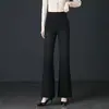 Jeans Flare Cauda de Peixe Novo Estilo Primavera e Outono, Elasticidade nas Quatro Direções, Super Alta Qualidade, Confortável, Versátil, Estiloso, Calça Feminina que Rejuvenesce, Em Estoque