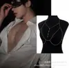 Corrente de Peito Masculina Colar Puro Desejo Acessórios de Garota Popular Corrente Corporal Corpo Inteiro Sexy Tridimensional Estiloso Acessórios de Camisa de Alta Qualidade
