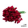 Guirnalda de flores artificiales DIY arreglo floral caja de dulces ramillete flor de muñeca tocado anillo para la cabeza vidrio fruta flor espuma hoja cuenta ramo