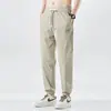 Venta Directa de Fábrica Nuevos Pantalones Cortos Elásticos en el Tobillo para Hombre de Cintura Media Color Sólido Ropa de Trabajo Casual Pantalones de Verano Deportivos para Hombre