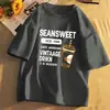 2026 Moda Novo Estilo de Verão Jovem Tendência Masculino Versátil Solto Gola Redonda Pulôver Casual Manga Curta Camiseta Top