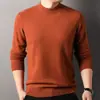 Suéter Engrosado de Lana Cachemir Peinada Hengyuanxiang para Hombre Otoño e Invierno 2025 Nuevo Suéter de Lana para Hombre de Cuello Alto