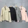 Chaqueta con Cremallera y Solapa de Piedra Transfronteriza, Nueva Chaqueta Fina de Nailon para Primavera y Otoño, Estilo Casual Holgado para Hombres y Mujeres