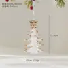 Decoração de Natal Nova Transfronteiriça Pingente Acrílico Transparente Floco de Neve Sino de Árvore de Natal Pingente de Borboleta
