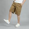 Pantalones cortos de verano para hombre, holgados, finos, de algodón, de talla grande, rectos, para playa, informales, de talla media