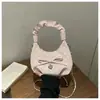Bolso Bandolera con Cadena Elegante de Diseño de Nube de Lunares Exquisitos Estilo Coreano Bolso de Hombro Nuevo Dulce y Fresco con Diseño de Pliegues