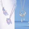 Set de Collar de Tres Piezas de Estrella y Luna de Miel para Mejores Amigas Estudiantes, Regalo de Cumpleaños Versátil de Amor, Envío Directo de Una Pieza, Fresco y Dulce