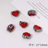[negro y rojo] guirnalda de rosa mariposa oscura colgante de aleación materiales para pulsera collar DIY accesorios
