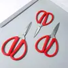 Tijeras Domésticas de Acero Inoxidable, Tijeras para Cortar Carne de Cocina, Tijeras de Sastre Multifuncionales, Tijeras para Manualidades de Estudiante, Tijeras Grandes, Plástico Rojo