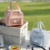 Bolsa de Almuerzo Cuadrada Moderna Runhui para Oficinistas, Bolsa Bento Portátil para Estudiantes, Bolsa Termo para Lonchera, Bolsa para Bolsa de Hielo