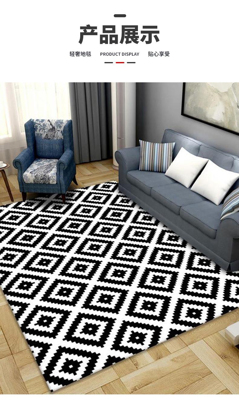 北欧地毯,简约地毯,印花地毯,床边垫,卧室地毯,客厅地毯.飘窗垫,定制地毯