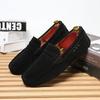 Mocasines Deslizables Populares para Hombre Transfronterizos, Zapatos Casuales de Cuero para Hombre, Zapatos Ligeros de Gamuza con Suela Suave para Conducir, Talla Grande 48