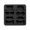 Moldes para cubitos de hielo creativos transfronterizos, lindos moldes para helado para niños, moldes artísticos de silicona para presionar palitos, moldes DIY fáciles de desmoldar