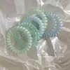 Lindo y Fresco Goma para el Cabello de Cable de Teléfono para Niñas, Nueva Cuerda para el Cabello Versátil y Duradera de Verano con un Toque de Alta Gama, Accesorio para el Cabello sin Marcas