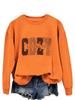 Suéter casual de manga larga Amazon temporada acogedora moda transfronteriza versátil cuello redondo abrigo holgado