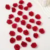 Flor Artificial de Camélia de Tecido 3cm Cabeça para Roupa Chapéu Adorno de Cabeça Grampo de Cabelo Acessórios Material DIY Lote Misto