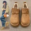 Zapatos Birkenstock con Plataforma de Suela Gruesa para Aumentar la Altura, Forrados de Felpa, para Mujer, Novedad Otoño e Invierno 2025, Mocasines Retro Slip-On, Zapatos de Algodón Birkenstock
