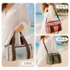Nueva bolsa de playa de malla para mujer, bolsa de gran capacidad para natación y fitness, bolsa de almacenamiento de viaje portátil, bolso de mano y bandolera