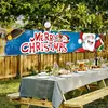 Bandeiras de Natal Novas Transfronteiriças, Painel de Decoração para Festa de Feriado, Tecido para Pendurar no Jardim, Bandeiras Coloridas, Feito Sob Medida