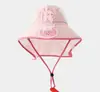 Ventilador a Energia Solar Chapéu de Sol Infantil, Chapéu de Sol com Bloqueio UV para Meninos e Meninas, Apito de Carregamento USB, Aba Larga com Proteção para Pescoço