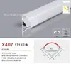 Canal de Alumínio para Luz Linear Tira de LED de Alumínio Canal de Liga de Alumínio Embutido Recesso Montado na Superfície Tira de Luz Linear em Forma de U com Ranhura