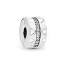 Pandora cobre blanco plateado cuentas de Magnolia Corona hielo giro hebilla fija cuerda cuentas accesorios DIY