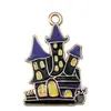 Transfronterizo 125 Goteo de aceite Fantasma de Halloween Calavera Murciélago Muerte Colgante DIY Pulsera Llavero Colgante de Joyería