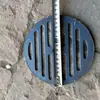 Placa de Cubierta para Sumidero de Piso Anti-Olor de Hierro Fundido Rejilla Redonda 87 Salida Lateral Rejilla de Embudo para Agua de Lluvia Malla de Filtro Cubierta de Acero Inoxidable