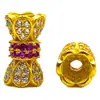 Plata S925 Zirconio Tensor Rosca Encaje Hebilla de Perla Hombre Pequeño Doble Cintura Torus Cuentas Cubo Cuentas Accesorios DIY