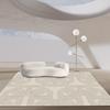 Alfombra de Sala de Estar Cuadros de Terciopelo Estampado de Cristal Minimalista Moderno Alfombra para Mesita de Noche Uso en el Hogar Resistente a Manchas Alfombra para Mesa de Café de Dormitorio Absorbente de Agua Antideslizante