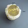 Nueva temporada de graduación de estilo ins transfronterizo decoración de pastelitos redonda de marca decoración de pastel de graduación enchufe