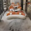 Juego de Sofá y Mesa de Café para Recepción de Negocios, Área de Recepción de Ocio de Lujo Ligero para Vestíbulo de Hotel, Mesas y Sillas para Salas de Reuniones de Oficina