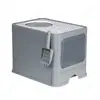 Caja de Arena para Gatos Grande Totalmente Cerrada, Inodoro para Gatos Desodorizante Plegable Tipo Cajón, Suministros para Gatos Antisalpicaduras Extra Grandes al por Mayor
