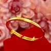 Tienda de Oro-Estilo Arena Dorada Joyería, Patrón de Dragón y Fénix Estrellado, Diseño de Raya de Coche, Pulsera de Empuje y Tirón, Versátil, Único, Varios Artículos de Joyería