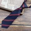 Corbata Pequeña Ultracorta para Mujer, Color Sólido, Floja, Linda, Estilo Preppy, Gratis, Rayas Estilo Japonés, Marrón Retro, Jardín de Niños Masculino