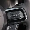 Adequado para 15-20 Ford Mustang Mustang moldura de botão do volante preto piano preto brilhante decoração de modificação de carro