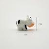 Mini Pequeno Animal Artificial Desenho Animado Coelho Galinha Pato Ovelha Vaca Porco Boneca Boneca de Resina Enfeites de Micropaisagem de Mesa
