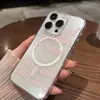 Estilo Ins Simple Inglés Adecuado para Samsung S25Ultra Funda Protectora Magnética para Teléfono Móvil S24Fe Simple S23 Estuche Duro