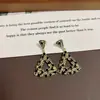Pendientes Distintivos de Corea del Sur Pendientes Retro Europeos y Americanos de Diamantes Brillantes Pendientes Largos Triangulares Plateados Exagerados para Mujer Pendientes de Pin para Mujer