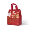 Bolsa Tote de Ano Novo Bolsa de Presente de Feriado Bolsa de Embalagem para Levar Isolada com Folha de Alumínio Ano do Cavalo 2026 Bolsa de Embalagem Vermelha Personalização