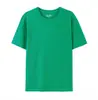 180G En Stock Algodón Puro Talla Europea Cuello Redondo Manga Corta Estampado Personalizado Logo Empresa Transfronteriza Camiseta Publicitaria de Trabajo Unisex