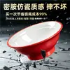 Plato pequeño de melamina nórdico bicolor imitación porcelana, apto para restaurantes de hot pot estilo antiguo, tazón pequeño para salsa para mojar, vajilla comercial, tazón de melamina A8