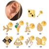 Henson F136 Aleación de Titanio Zircón Uña para Hueso de Oreja Cartílago Sentido Avanzado Aretes Perforación